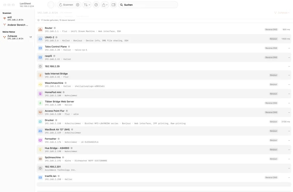 LanSheet on the Mac, 01-list