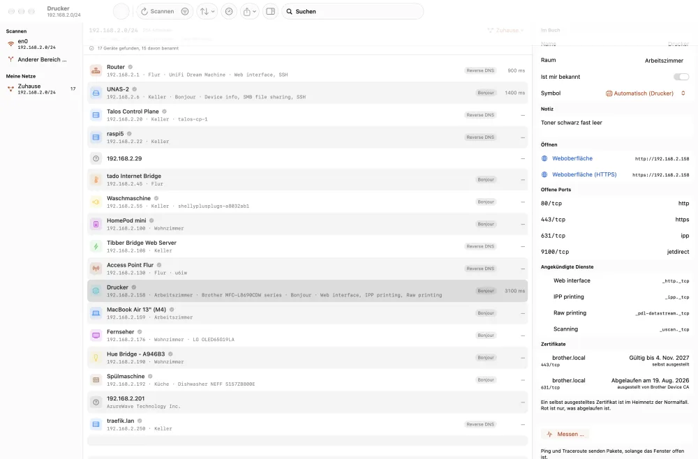 LanSheet on the Mac, 02-device